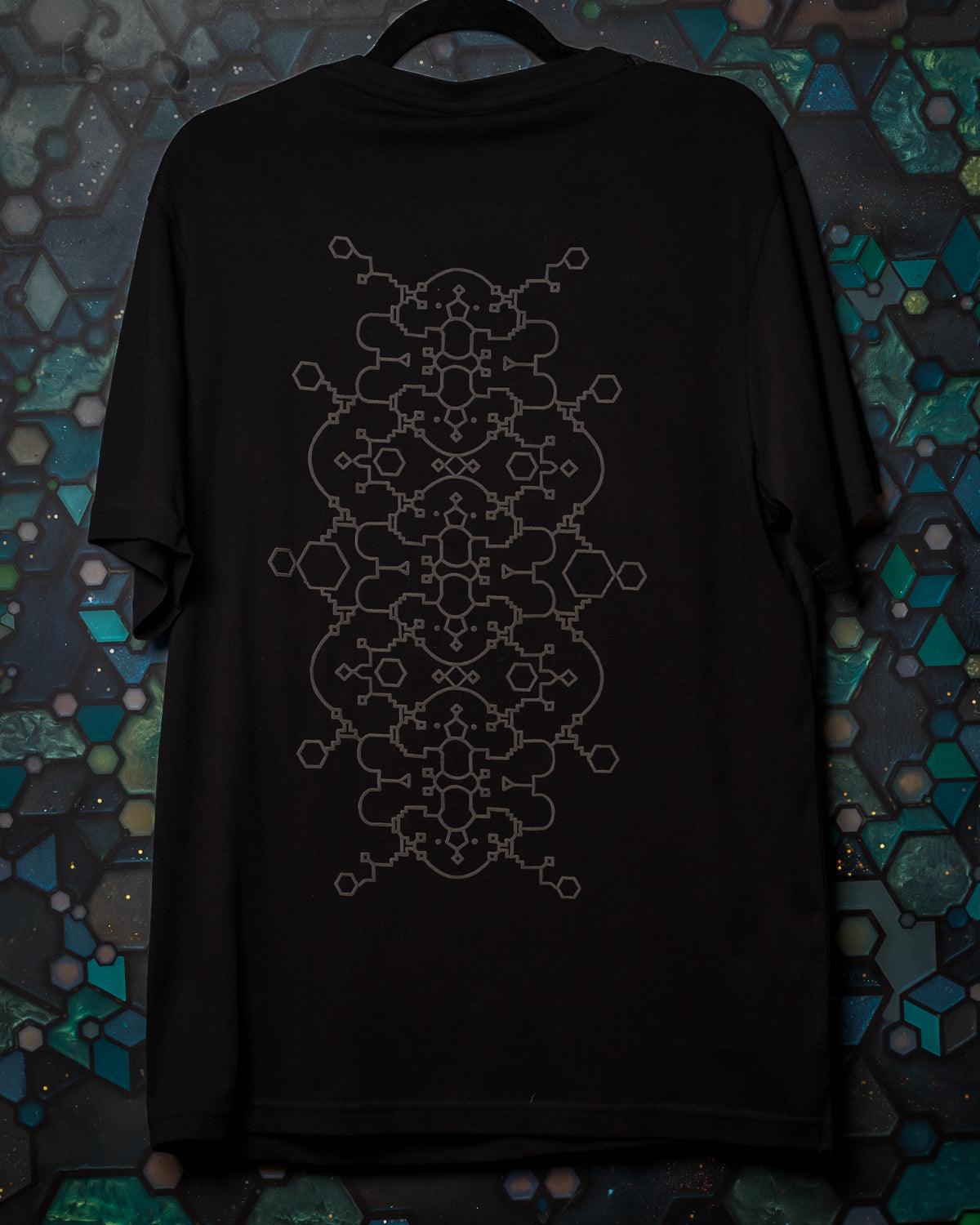 T-Shirt Men / Supima Cotton -Black IKARO - Yacxilan Artwear