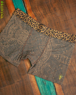 Underwear Men Bamboo Veg Dye Veg Print - Brown POPPYFIELDS Leopard