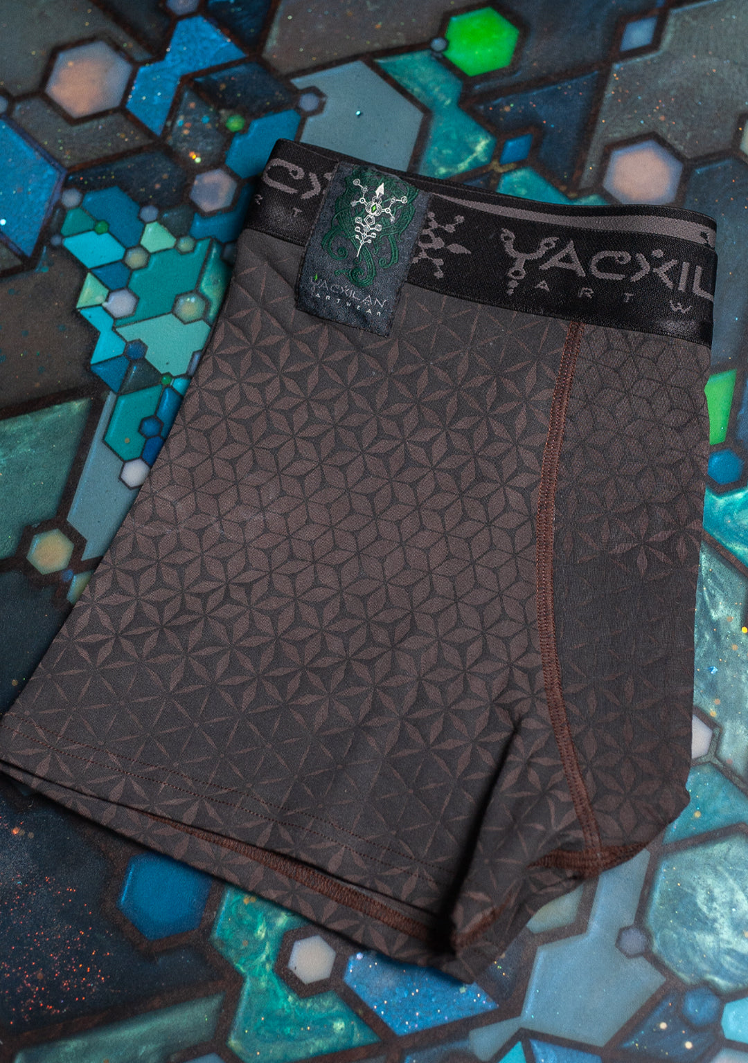 Underwear Men BAMBOO Veg Dye Veg Print - Charcoal SANDSOTIME Yacxilan Grey