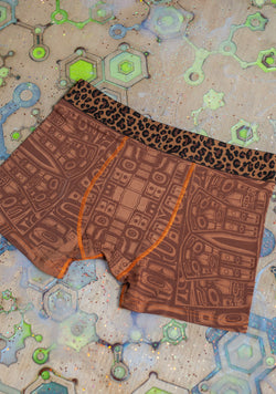 Underwear Men BAMBOO Veg Dye Veg Print - Earth TINGLIT Leopard