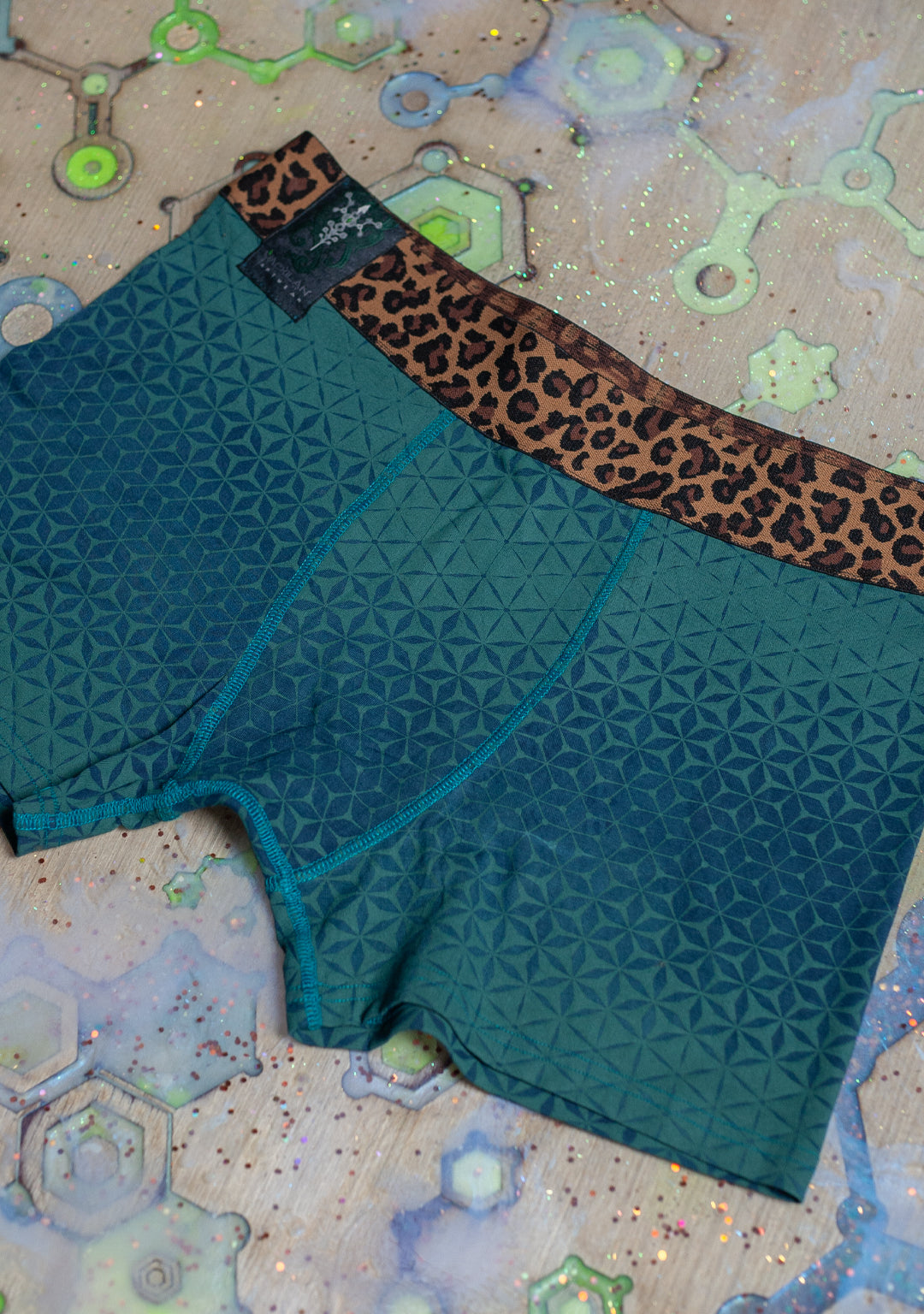 Underwear Men BAMBOO Veg Dye Veg Print - Greendigo SANDSOTIME Leopard