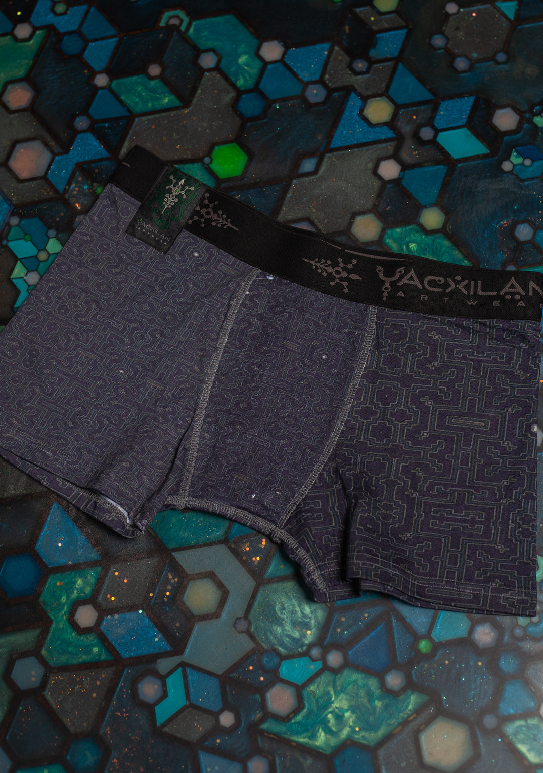 Underwear Men Cotton AOP - KUKULKAN Yacxilan Grey