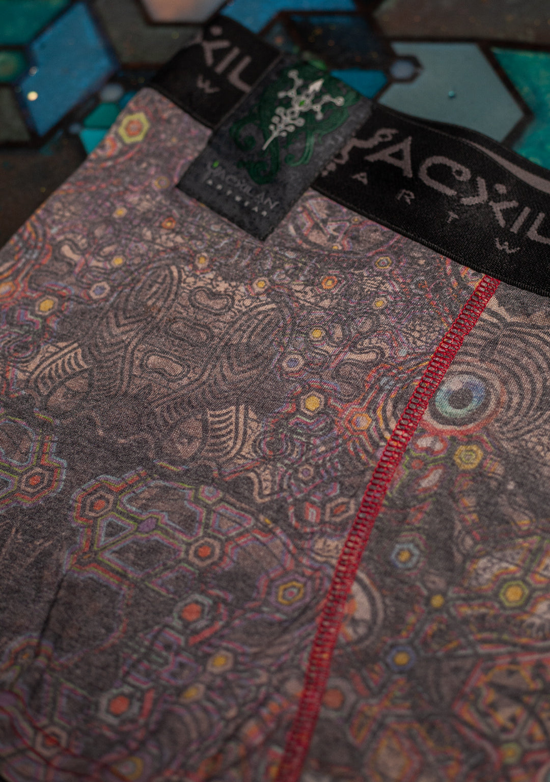 Underwear Men Cotton AOP - Vintage PSYCHEDELIKA Yacxilan Grey