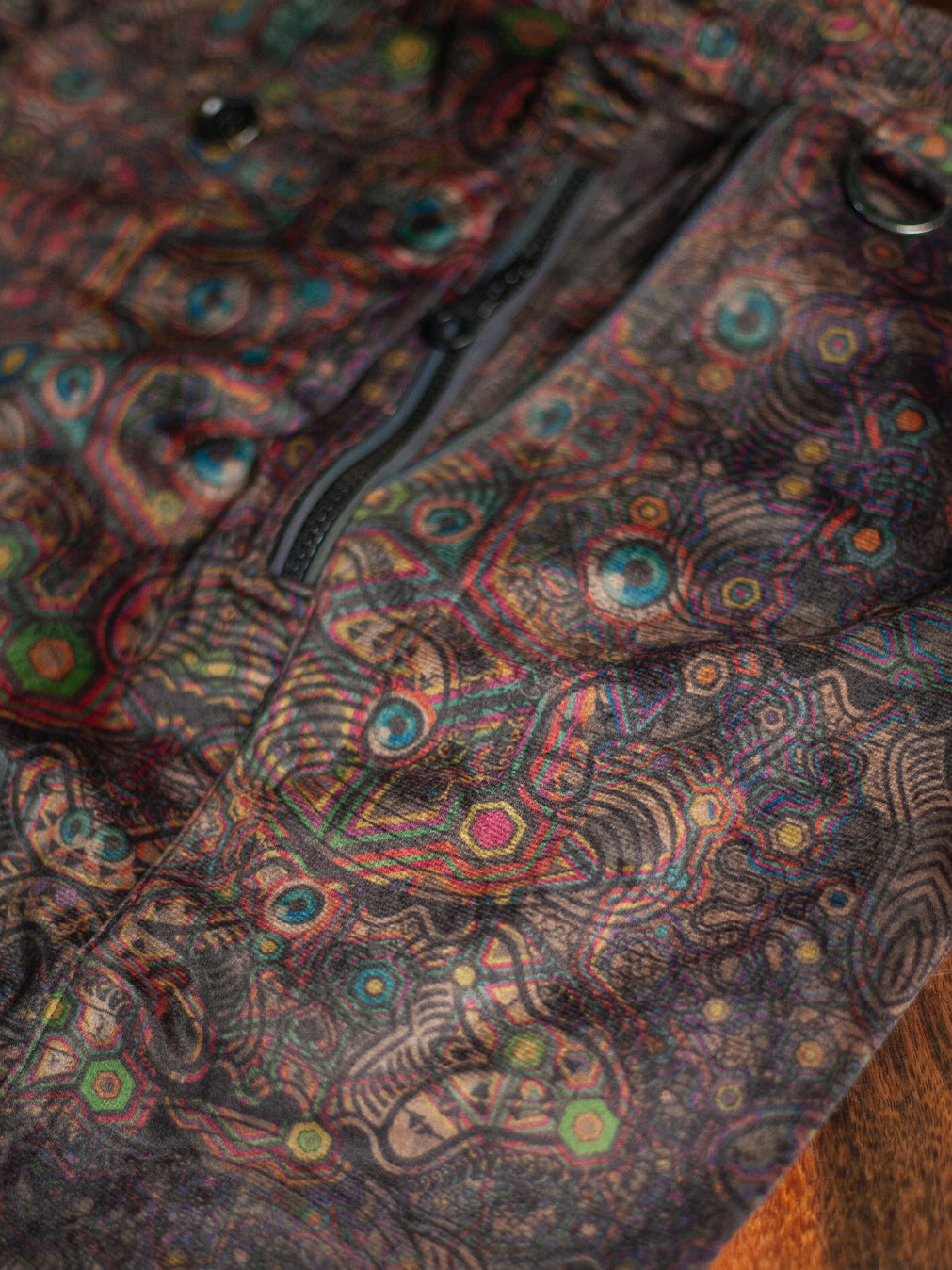 Boxing Short White Mountains Men / Velvet Fawn - PSYCHEDELIKA GALACTIKA