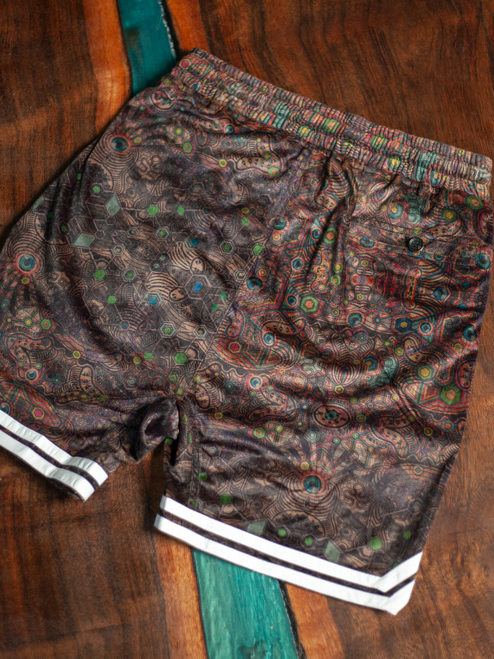 Boxing Short White Mountains Men / Velvet Fawn - PSYCHEDELIKA GALACTIKA