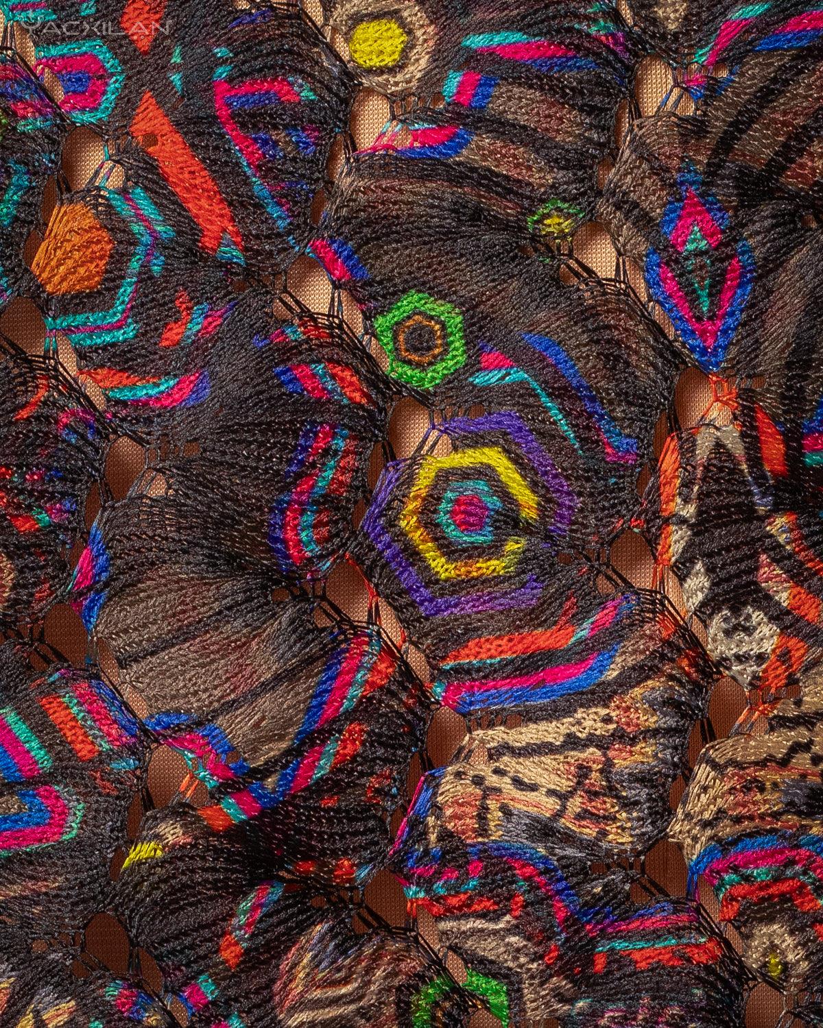 Wideneck Top / Trippy Lace- PSYGALAK - Yacxilan Artwear