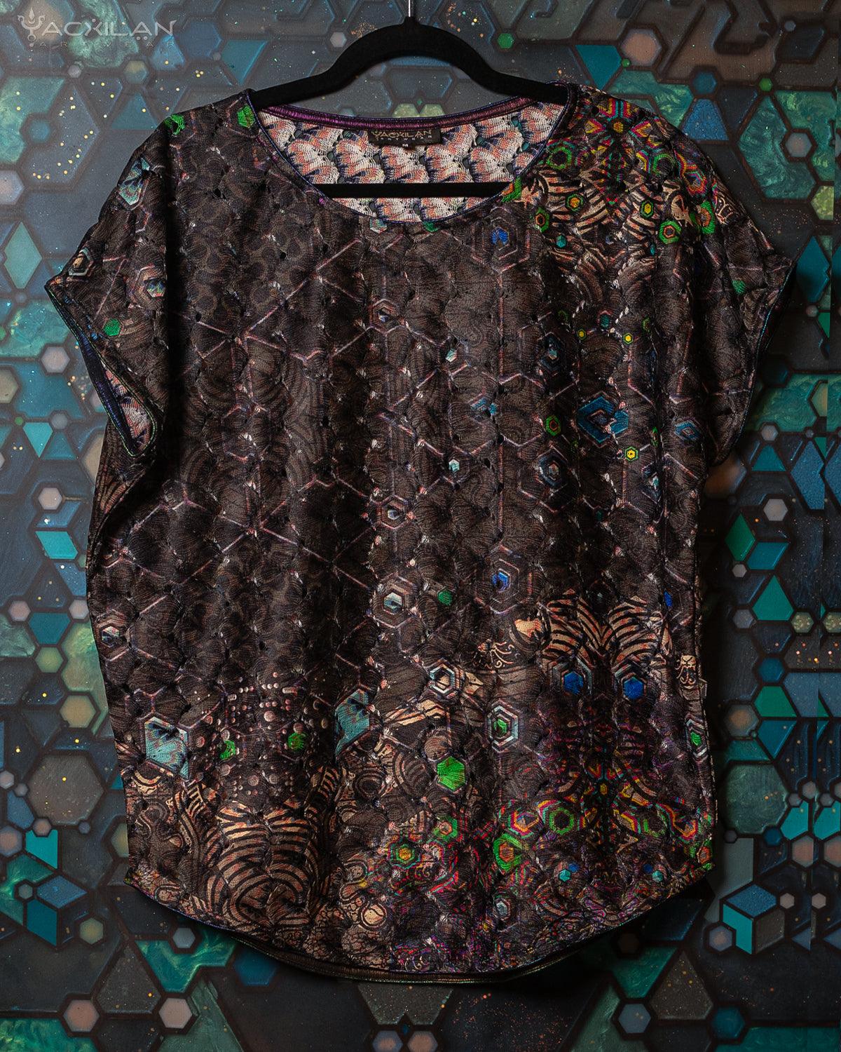 Wideneck Top / Trippy Lace- PSYGALAK - Yacxilan Artwear