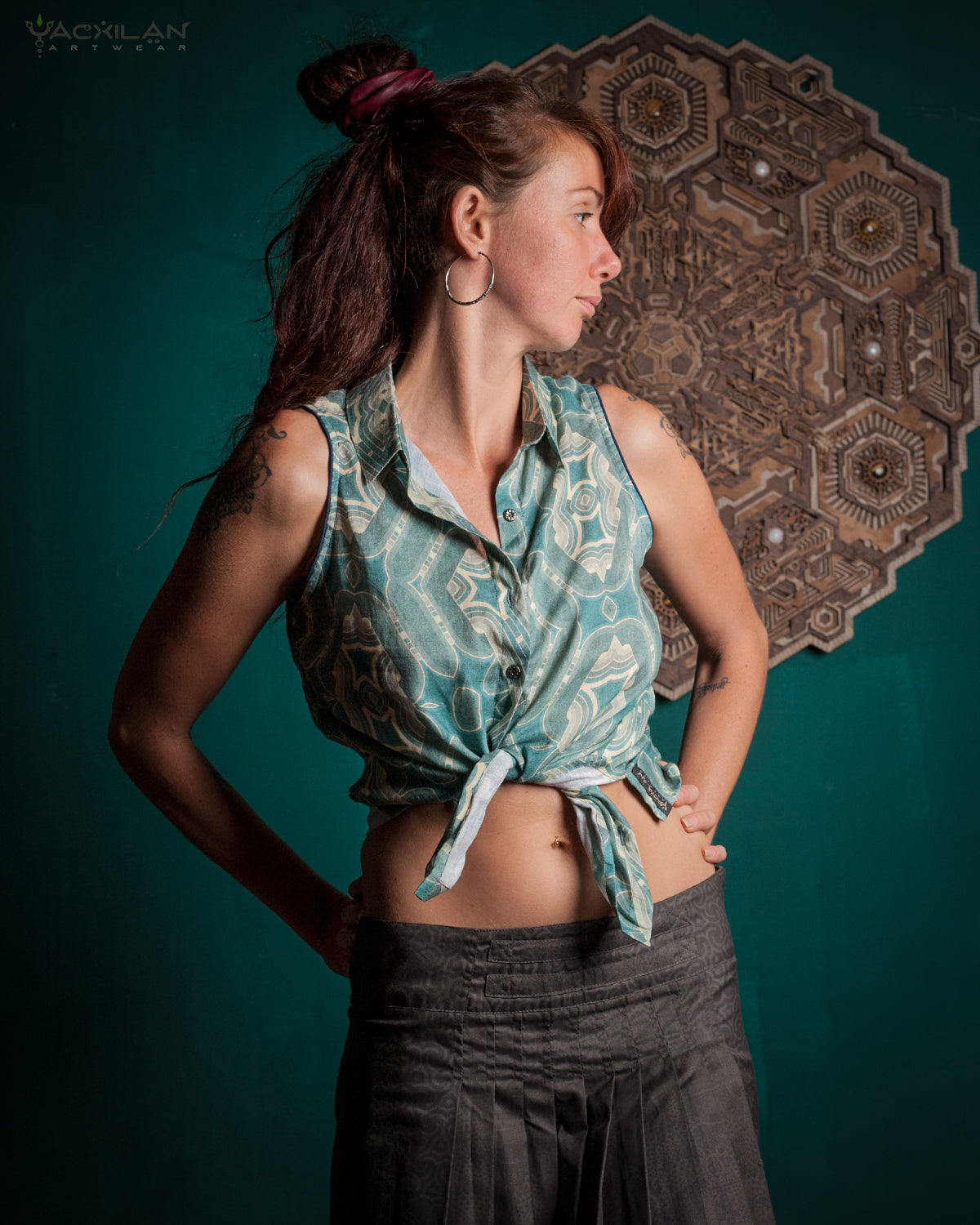 Sleeveless Shirt / Linen - BLUSTAR