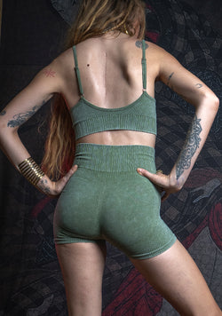 Woman Combo / Yoga Set High Tech Poliamide - OLIVE