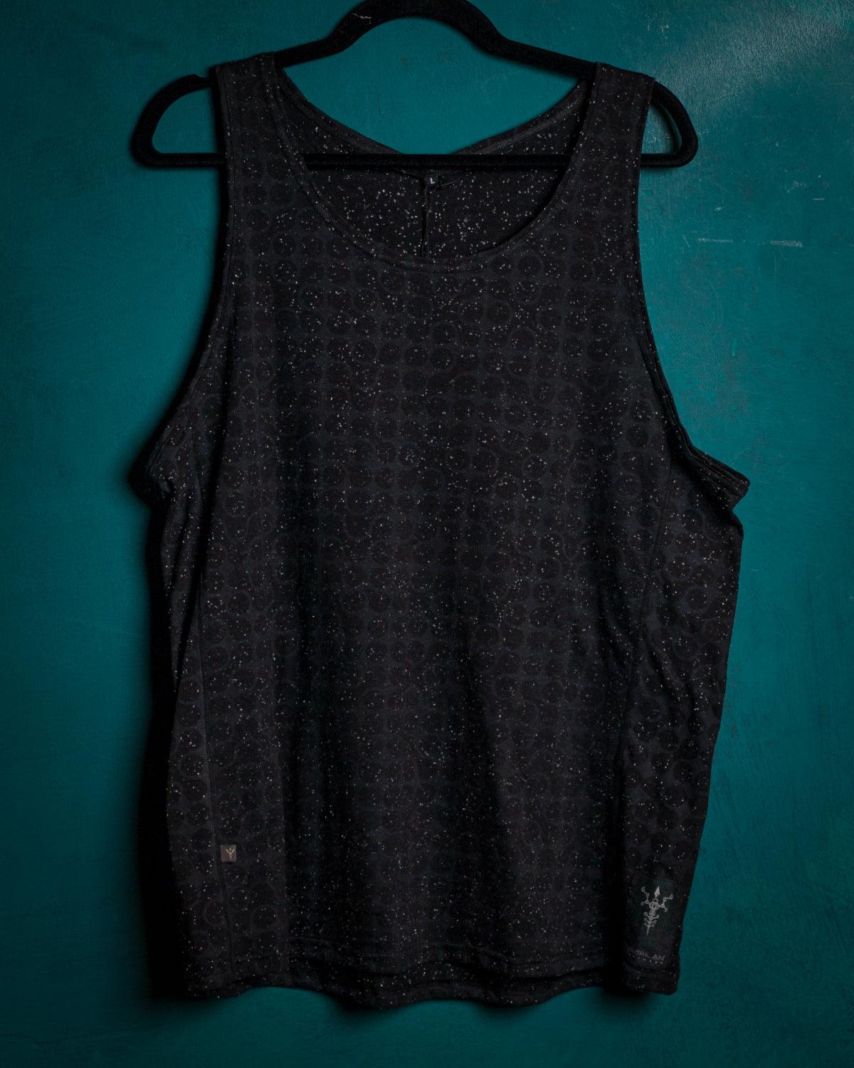 A-Tank Men / Cotton Slub - Black TETRIS - Yacxilan Artwear