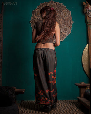 Baggy Pants Woman / Chinese Silk - SEXTIESEYEZES