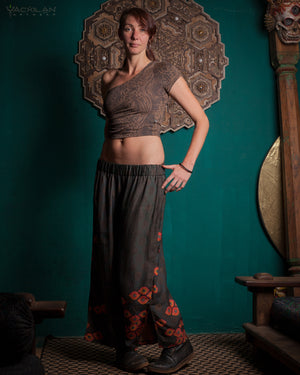 Baggy Pants Woman / Chinese Silk - SEXTIESEYEZES