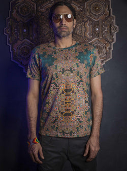 T-Shirt Men / Cotton Bamboo All over Digital Print - ATLANTHEON Yacxilan Artwear