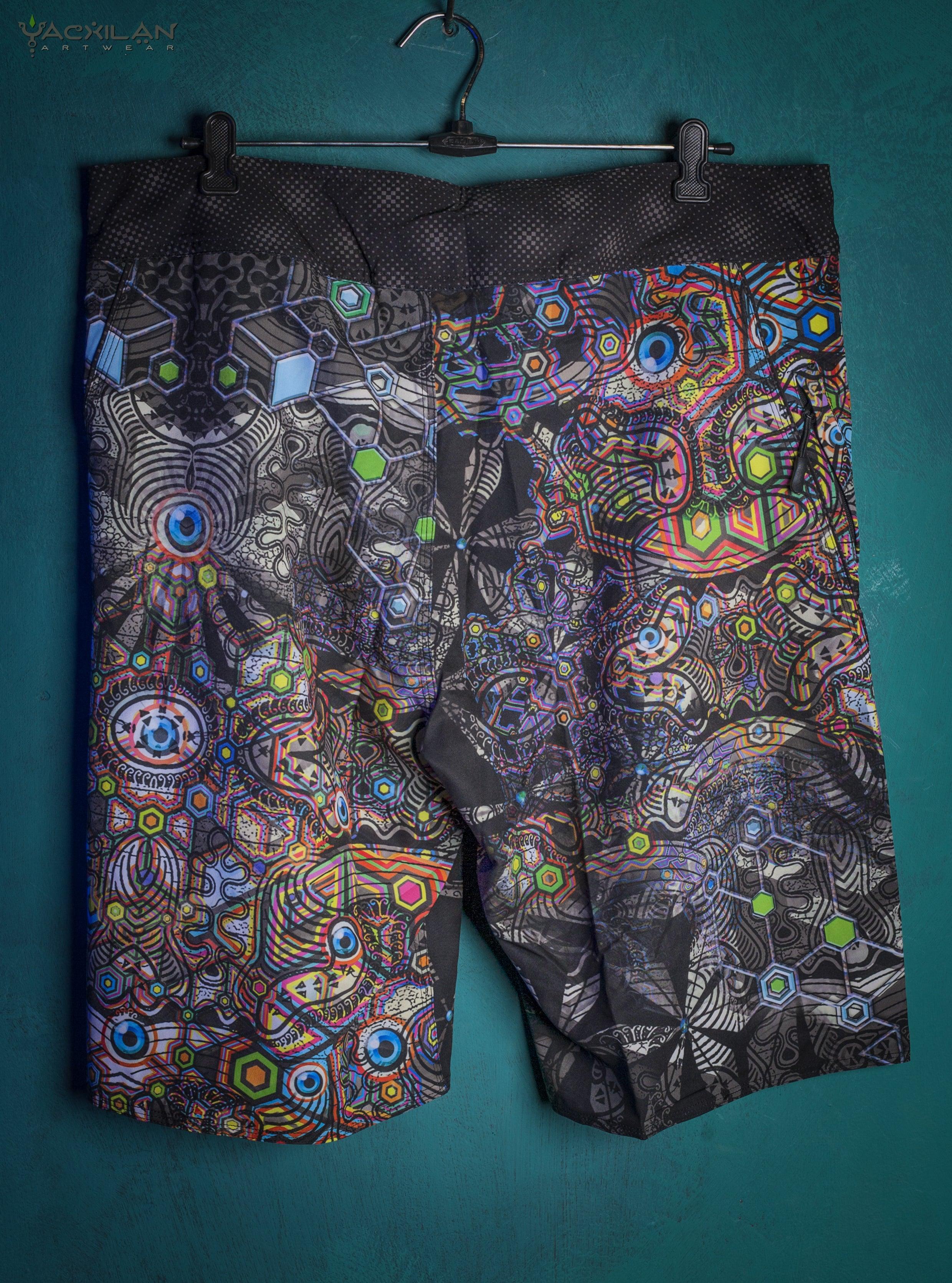 Boardshort Men / Fast Dry - PSYCHADELIKA GALACTIKA - Yacxilan Artwear