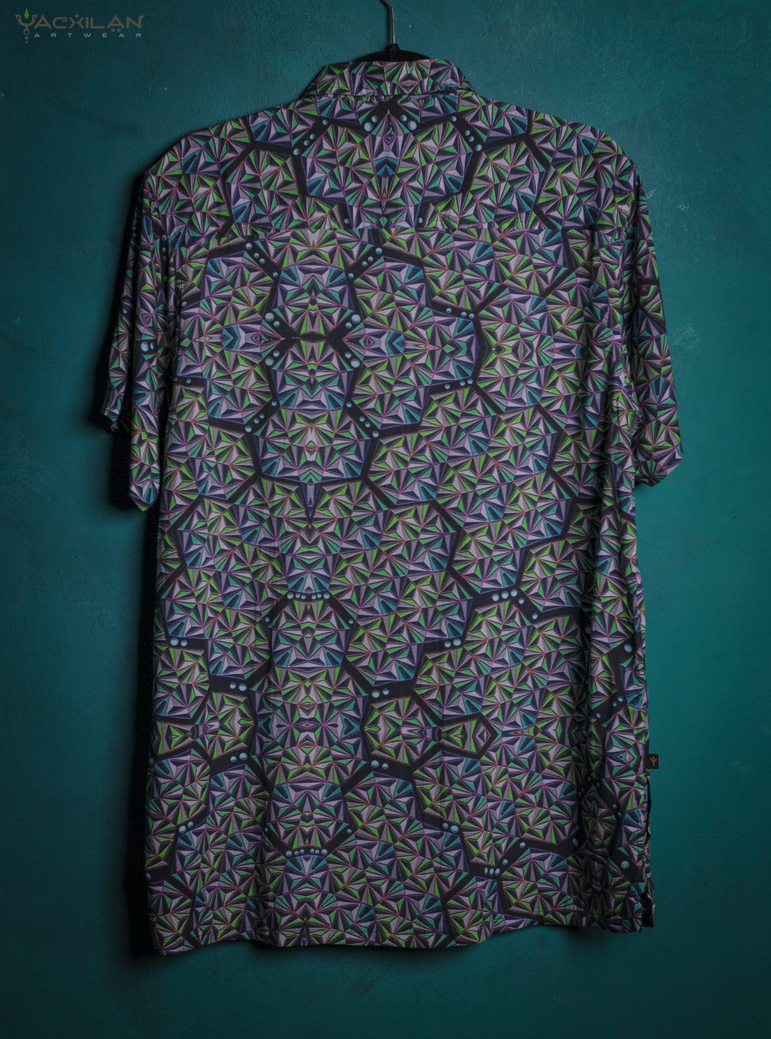 Shirt Men Half Sleeves / Bamboo - KRYSTALKRAKS Yacxilan Artwear