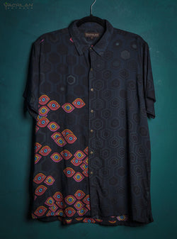 Shirt Men Half Sleeves / Bamboo - SEXTIESEYEZEES - Yacxilan Artwear