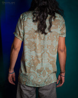 Shirt Men Half Sleeves / Bamboo - HIKDRA - Yacxilan Artwear