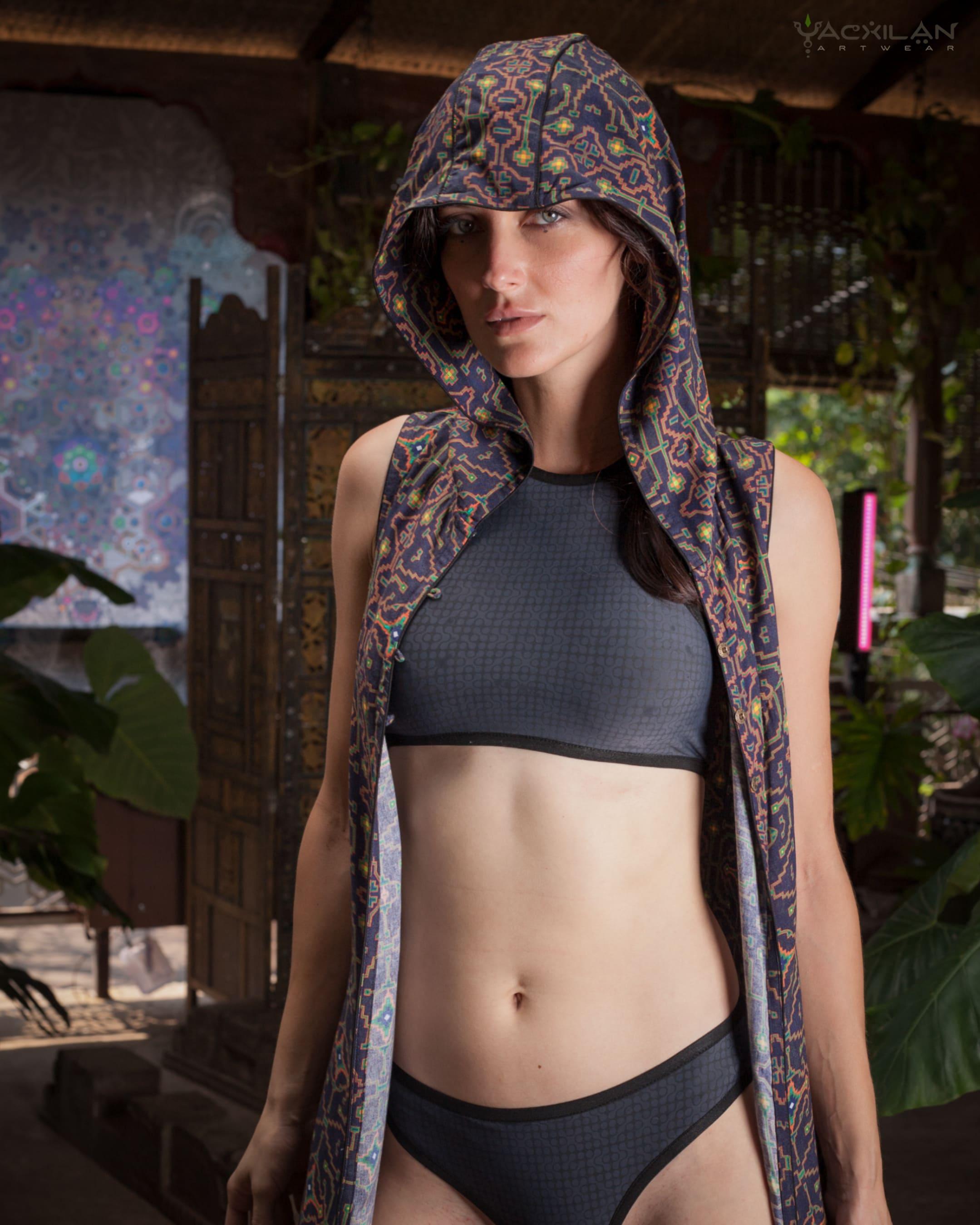 Swimsuit / Bikini - DARK GREY TETRIS - Yacxilan Artwear