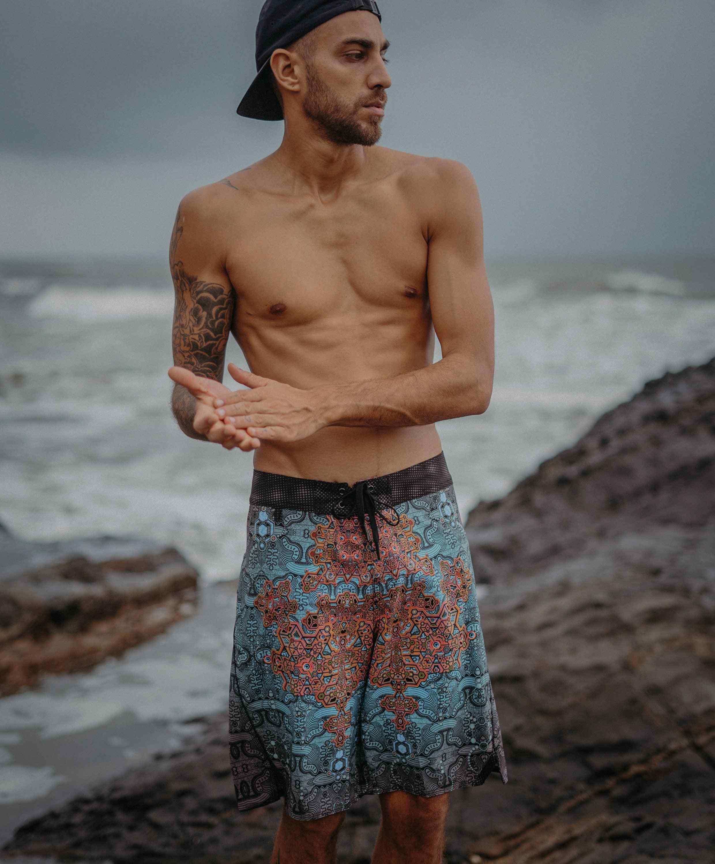 Boardshort Men / Fast Dry - ATLANTIS Yacxilan Artwear