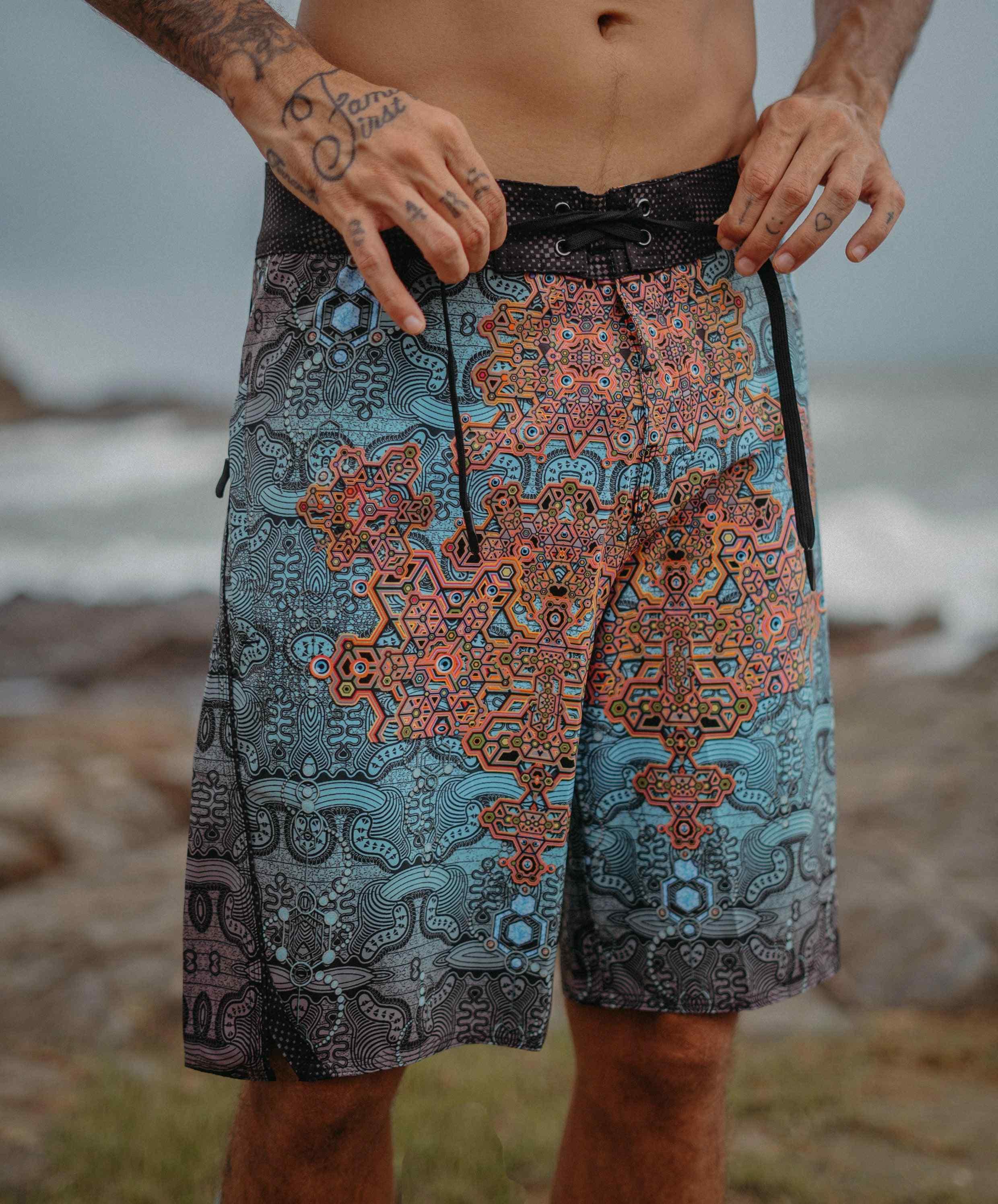 Boardshort Men / Fast Dry - ATLANTIS Yacxilan Artwear