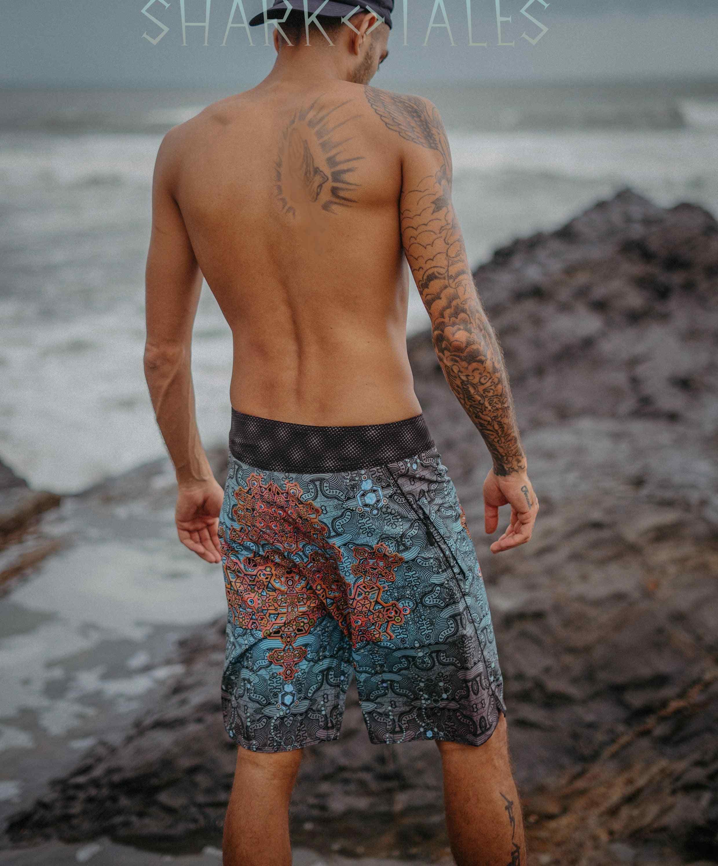 Boardshort Men / Fast Dry - ATLANTIS Yacxilan Artwear