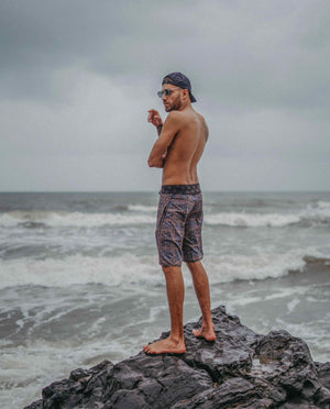 Boardshort Men / Fast Dry - AYAWASKA Yacxilan Artwear