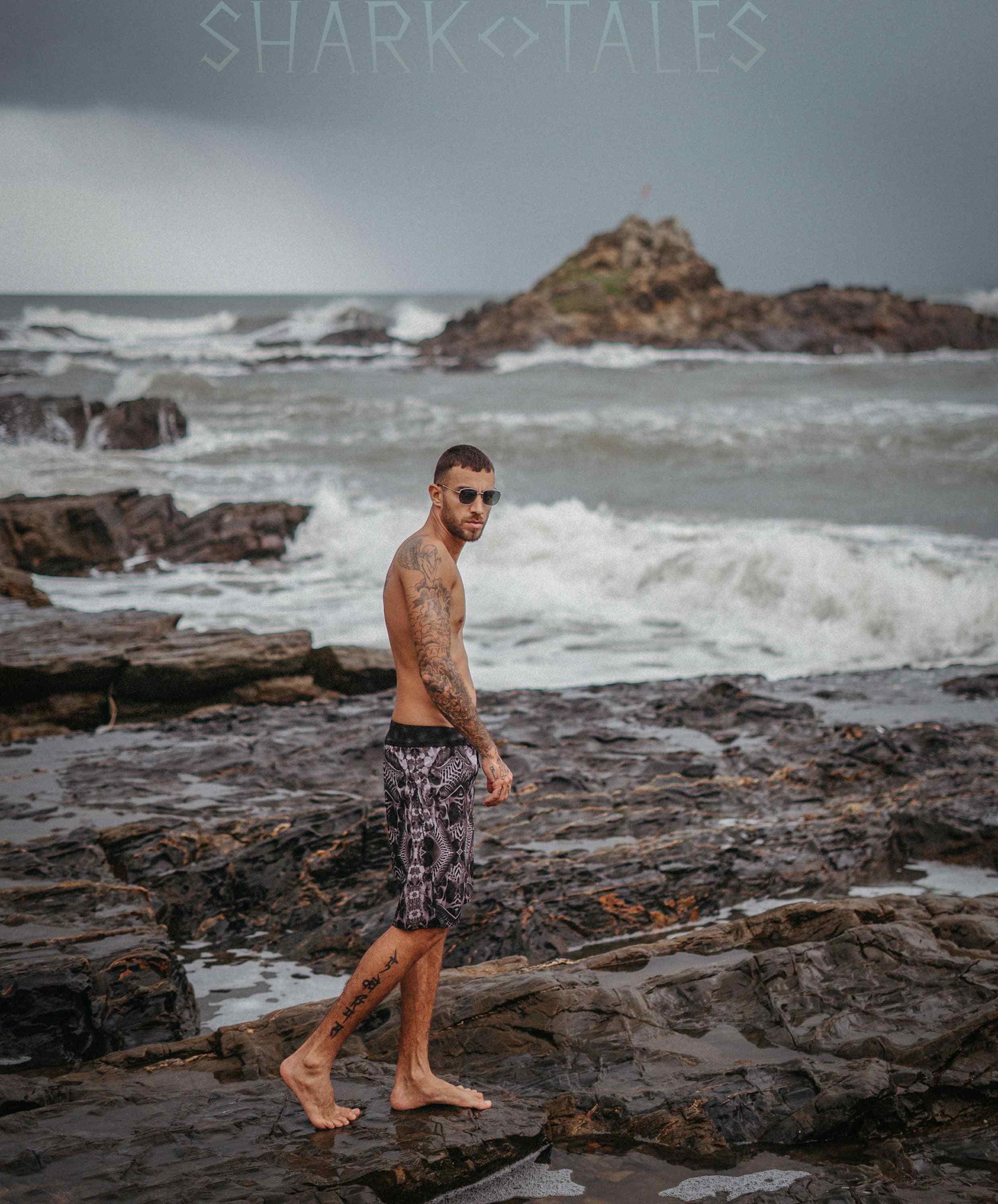 Boardshort Men / Fast Dry - SANDOKAN Yacxilan Artwear