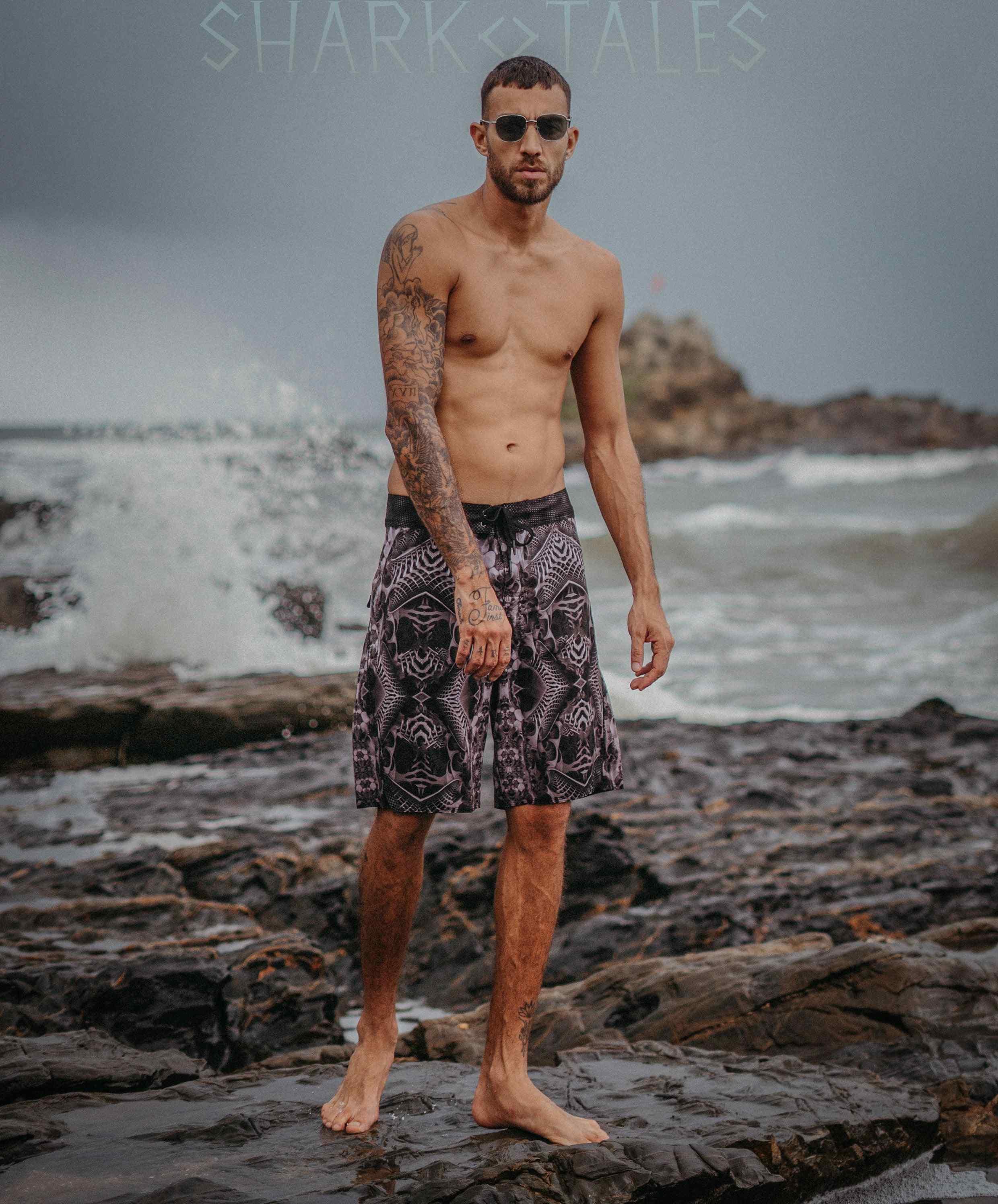 Boardshort Men / Fast Dry - SANDOKAN Yacxilan Artwear