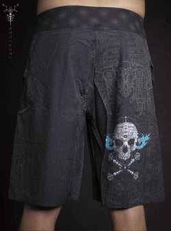 Boardshort Men / Fast Dry - SMOKIN PIRATES Yacxilan Artwear