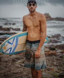 Boardshort Men / Fast Dry - VENADO Yacxilan Artwear