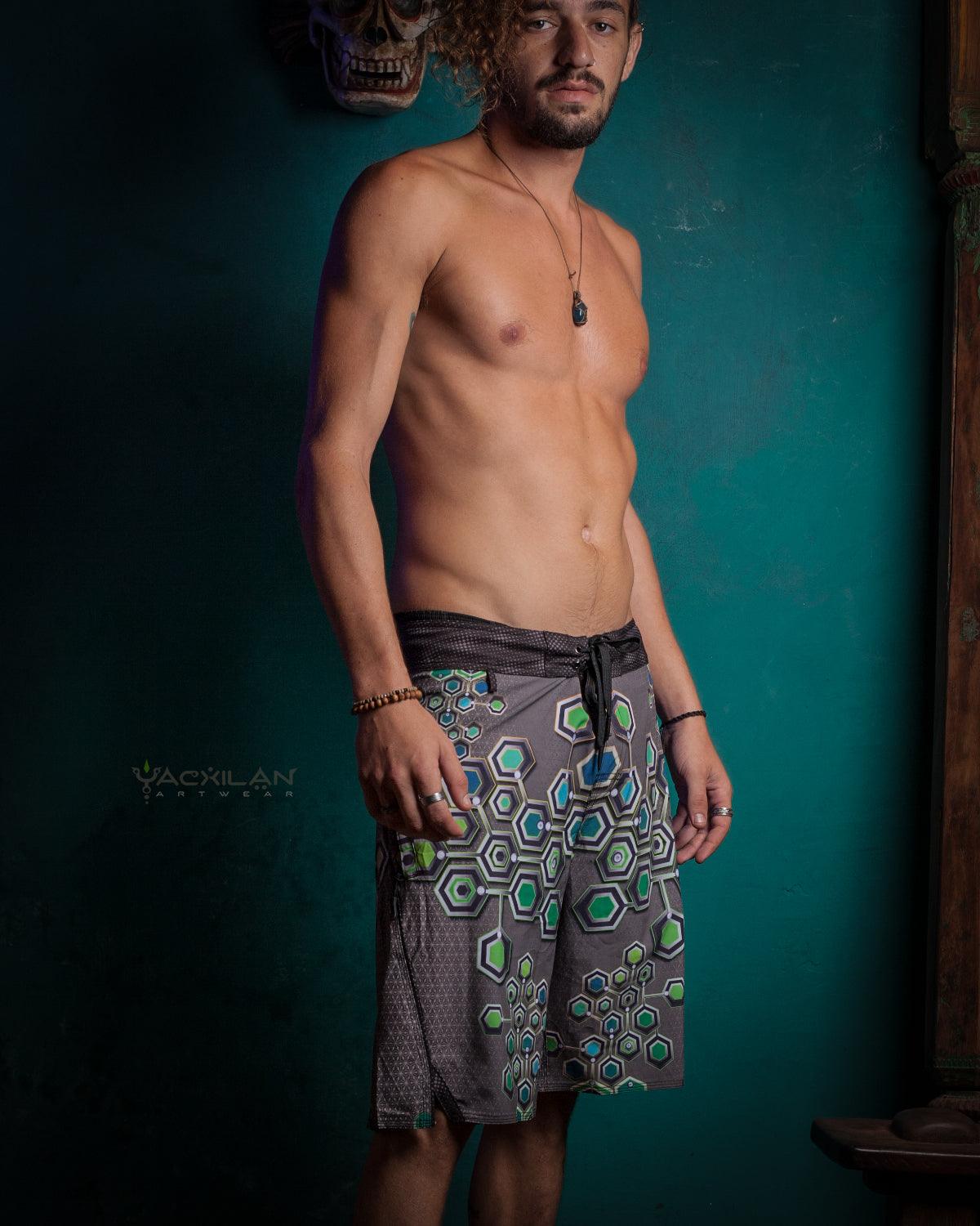 Boardshort Men / Fast Dry - ALIENSKINZA - Yacxilan Artwear