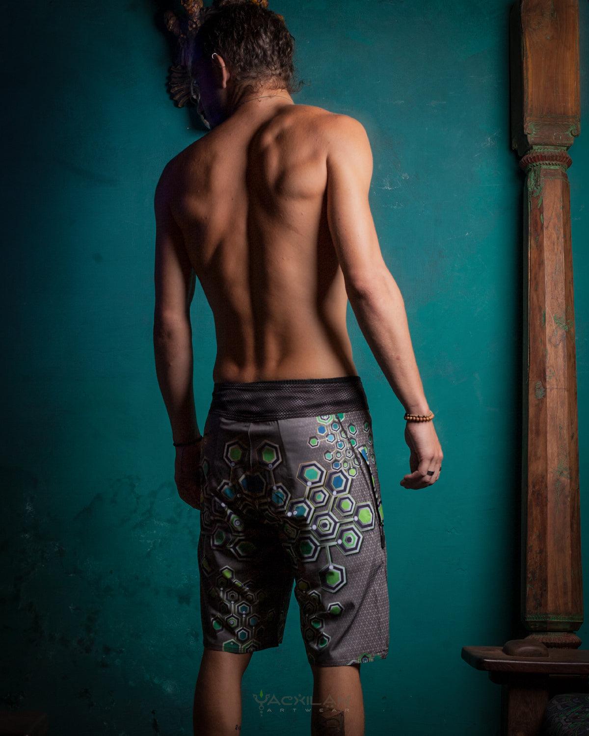 Boardshort Men / Fast Dry - ALIENSKINZA - Yacxilan Artwear