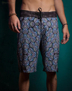 Boardshort Men / Fast Dry - KRYSTALKRAKS - Yacxilan Artwear