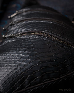 Botta Bag / Fake Leather - BLACK CROC Hook Yacxilan Artwear