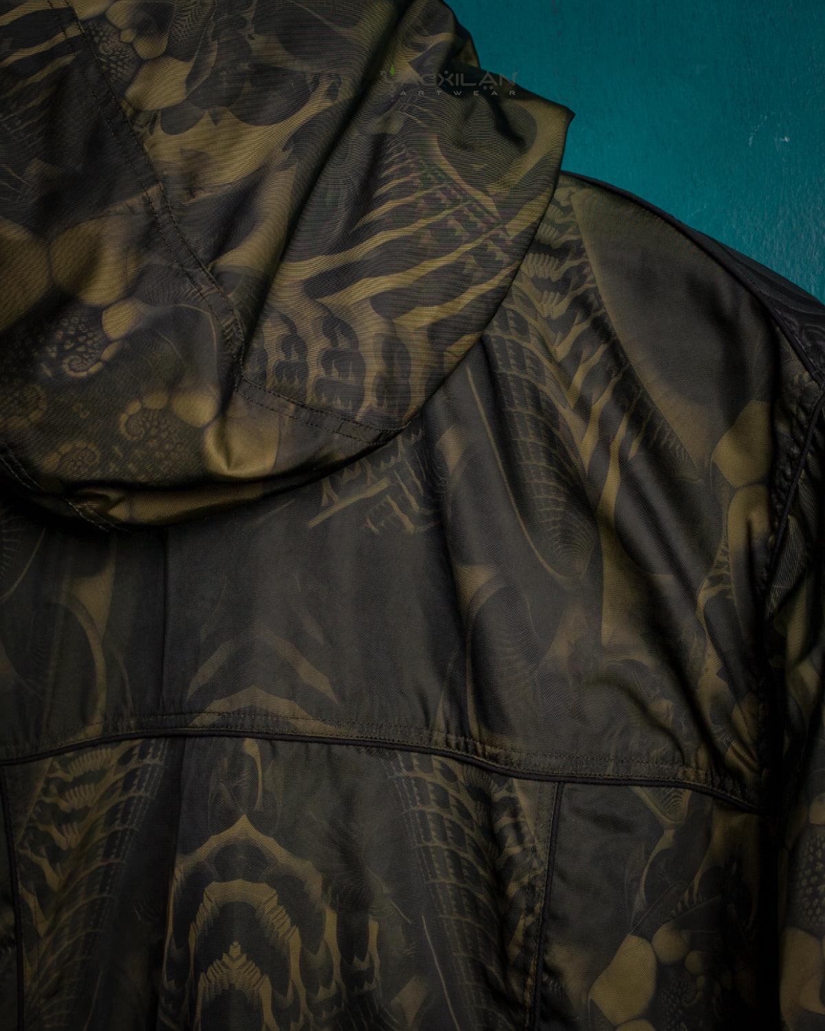 Coat Men / Waterproof - Olive SANDOKAN - Yacxilan Artwear