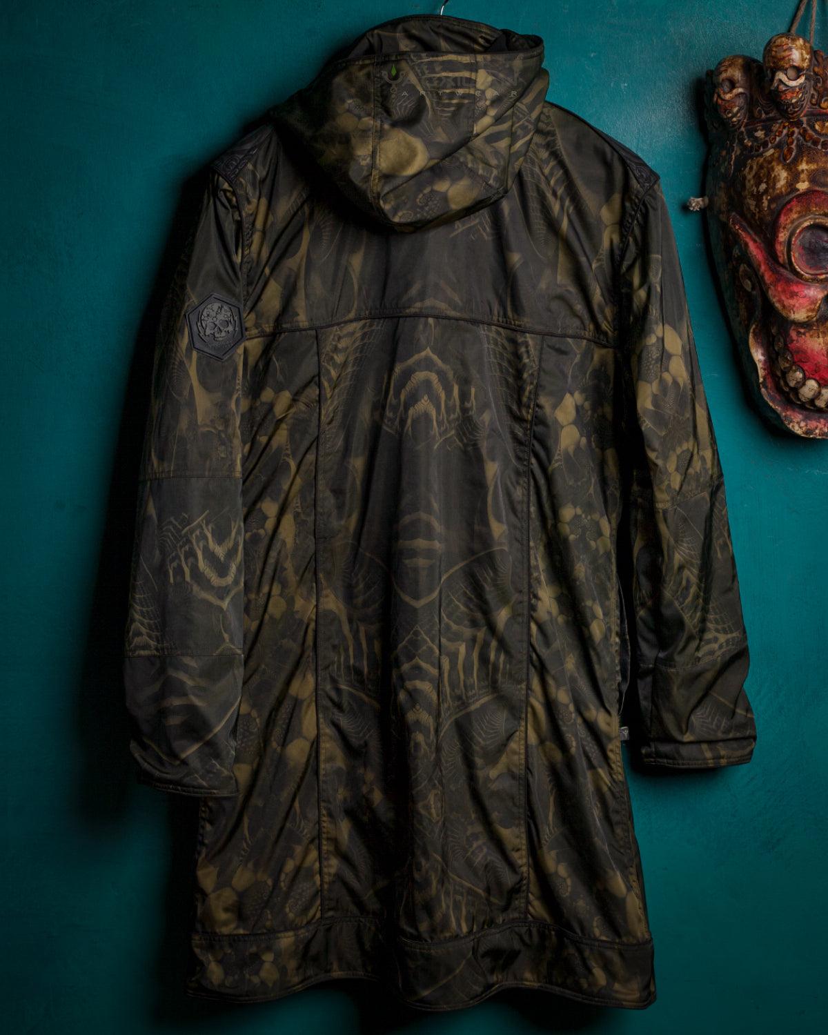 Coat Men / Waterproof - Olive SANDOKAN - Yacxilan Artwear