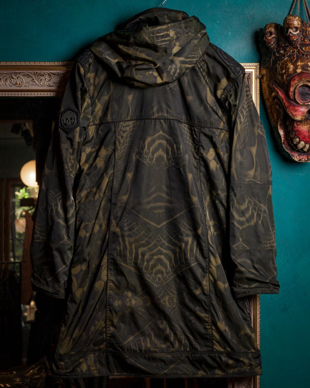 Coat Men / Waterproof - Olive SANDOKAN - Yacxilan Artwear