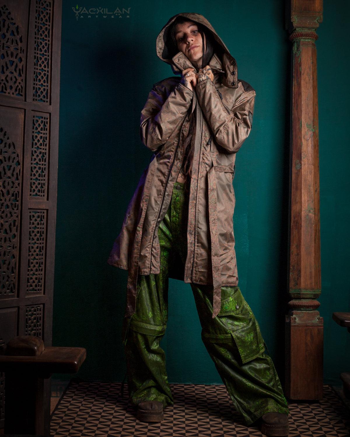 Coat Woman / Waterproof - Sand DEMETRIO - Yacxilan Artwear