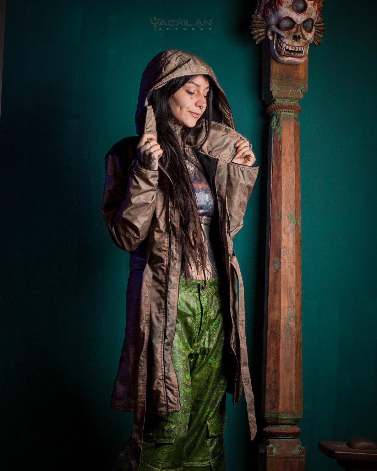 Coat Woman / Waterproof - Sand DEMETRIO - Yacxilan Artwear