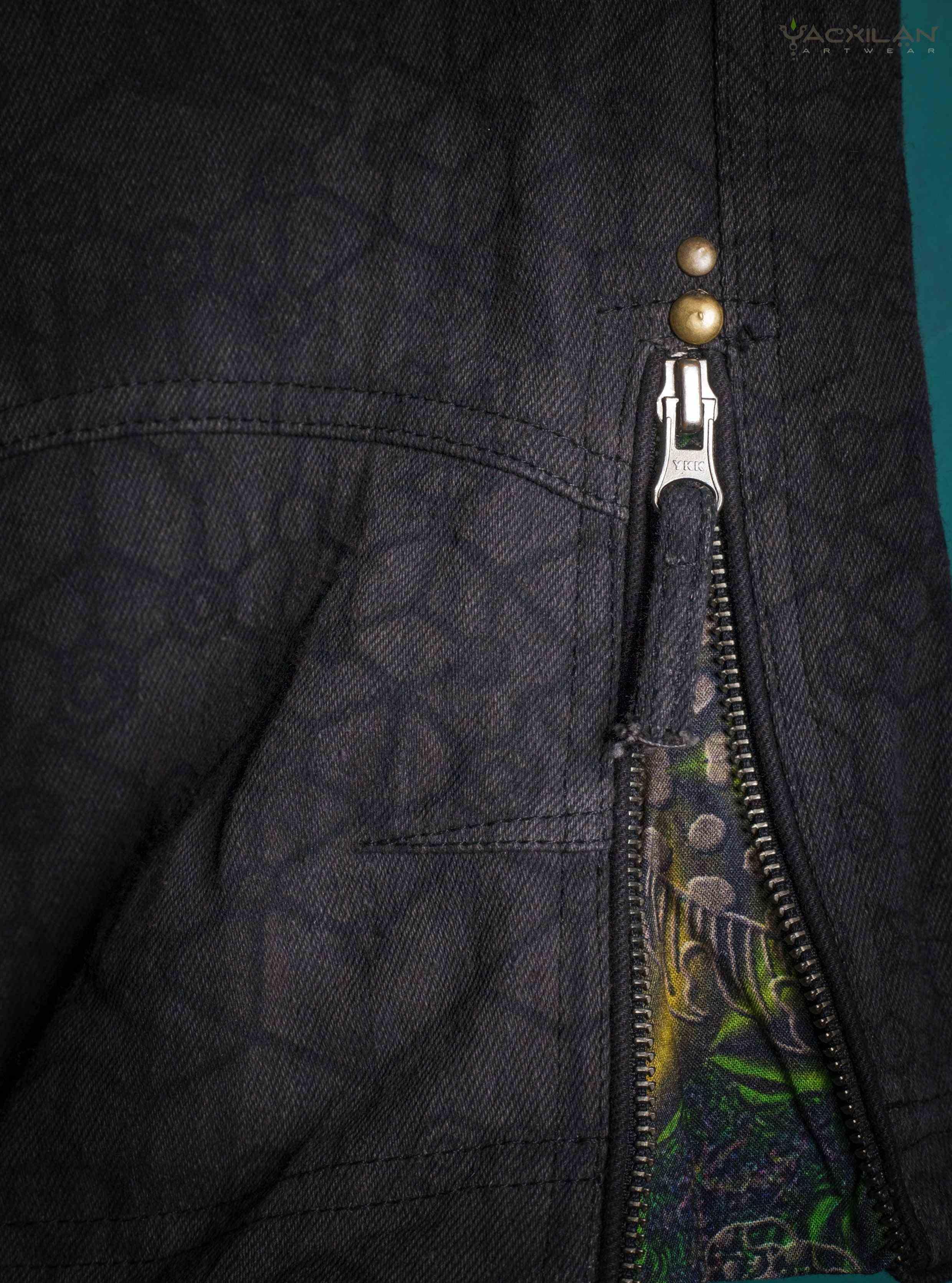 Corsaire Men / Hemp Twill - Charcoal SHAMANKA - Yacxilan Artwear