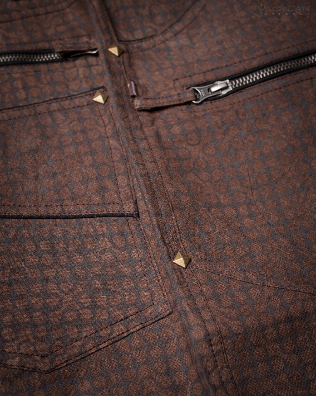 Corsaire Men / Hemp Woven - Brown TETRIS - Yacxilan Artwear