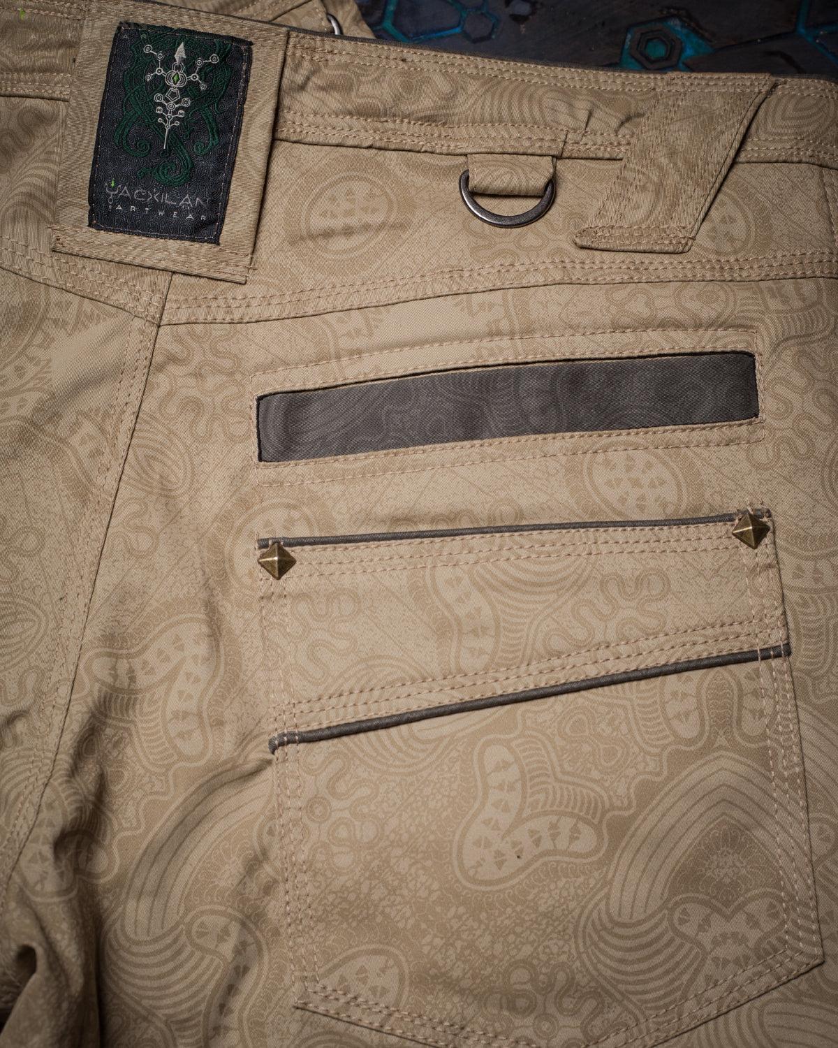 Corsaire Men / Double Pocket - Sand MYCELIUM - Yacxilan Artwear