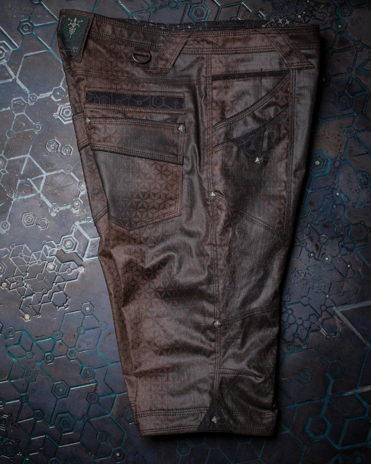 Corsaire Men / Double Pocket - Waxed Denim Brown SANDSOTIME - Yacxilan Artwear