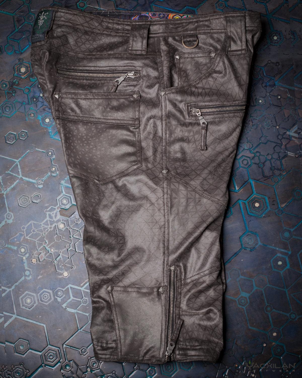 Corsaire Men / Fake Leather - Rider Grey DESINTEGRATION - Yacxilan Artwear