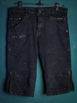 Corsaire Men / Denim Stonewashed Skinny fit - BLACK PUNK - Yacxilan Artwear