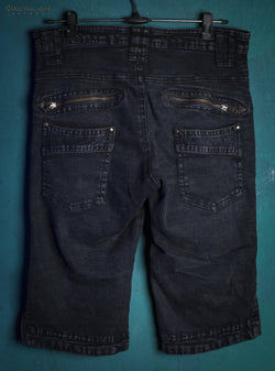 Corsaire Men / Denim Stonewashed Skinny fit - BLACK PUNK - Yacxilan Artwear