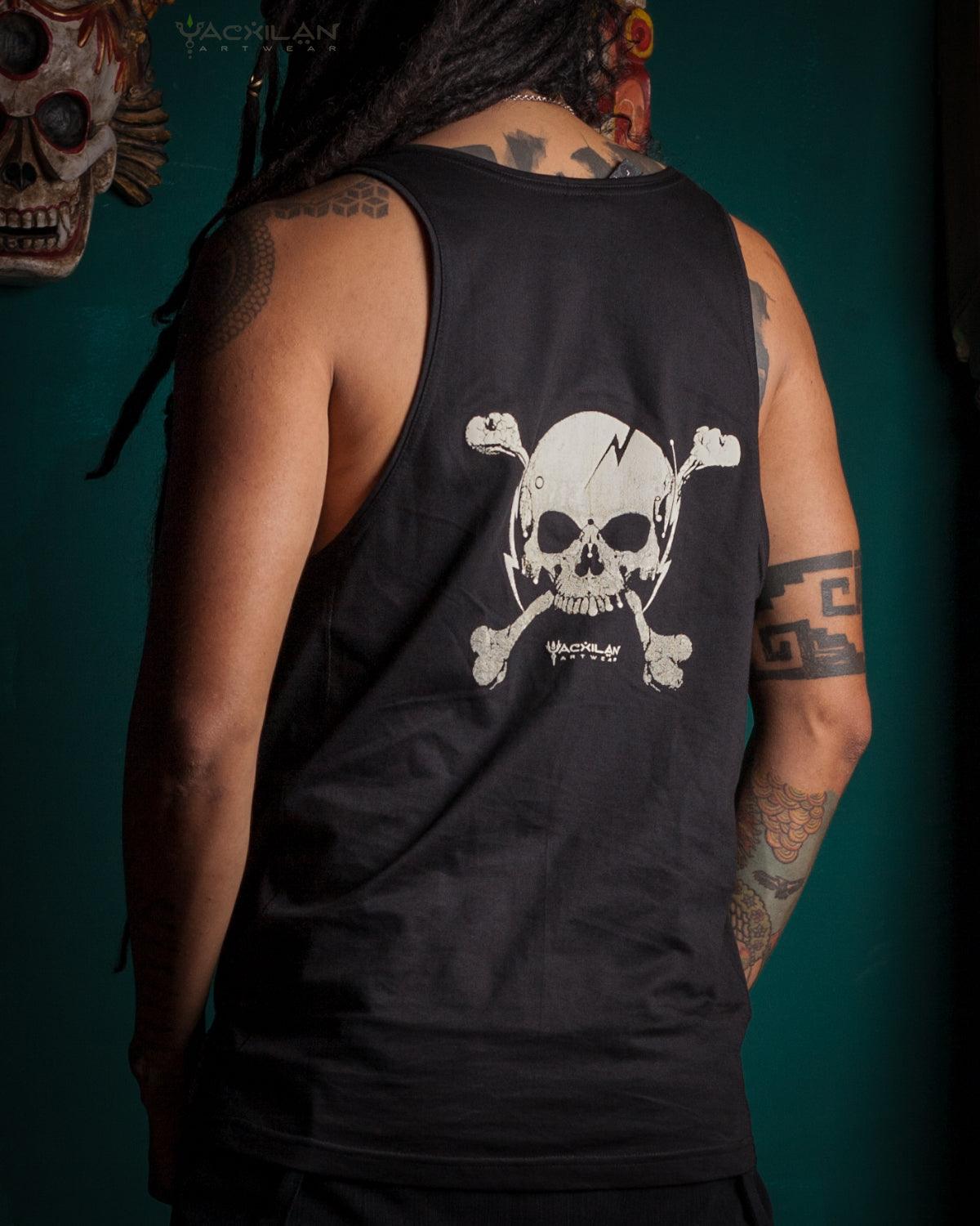 A-Tank Men / Cotton Printed - PIRATE - Yacxilan Artwear