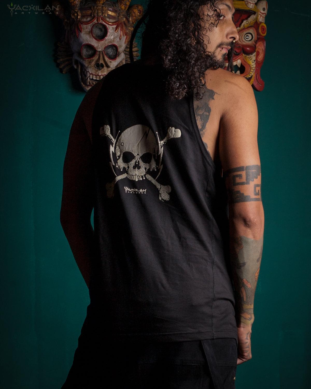 A-Tank Men / Cotton Printed - PIRATE - Yacxilan Artwear