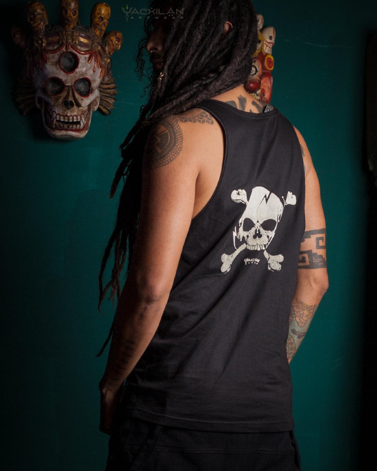 A-Tank Men / Cotton Printed - PIRATE - Yacxilan Artwear