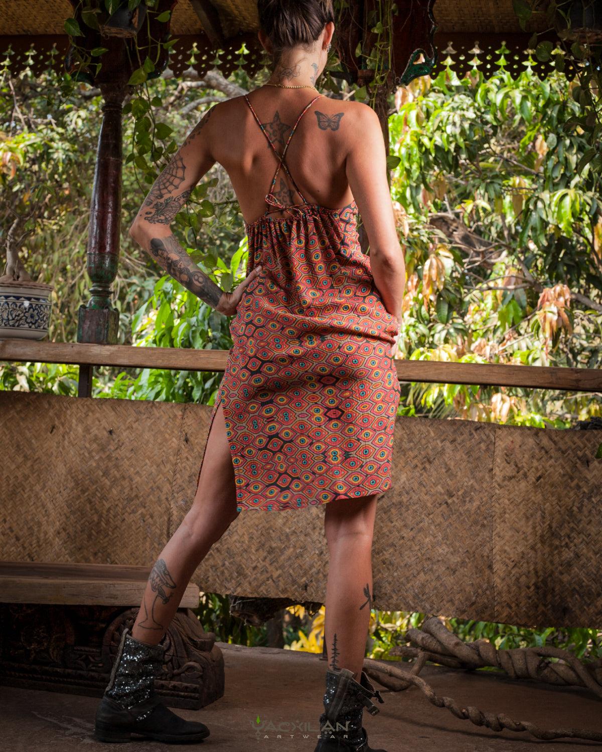 Chinese Silk Dress - EYEKANDY - Yacxilan Artwear